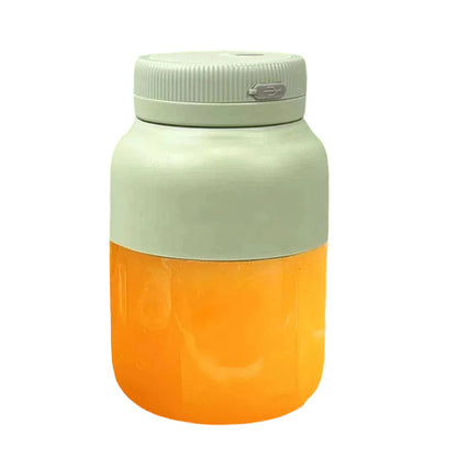 Portable smoothie blender with drink-through lid and straw