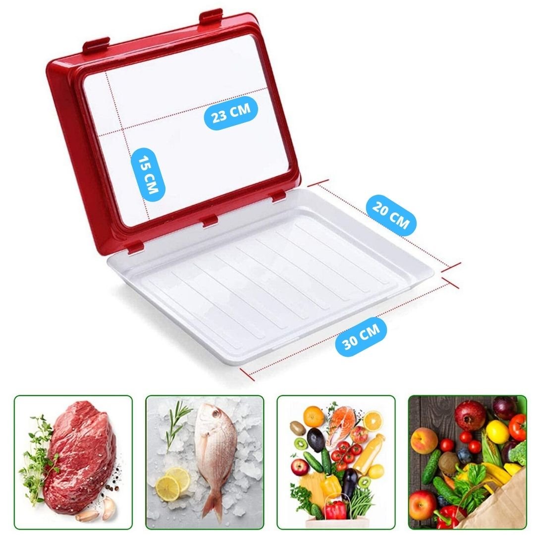 Airtight food preservation tray with stackable lid