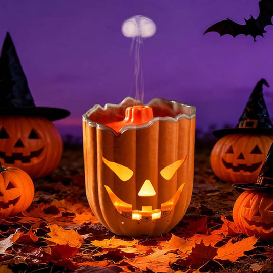 Pumpkin shaped jellyfish mist humidifier with ambient light