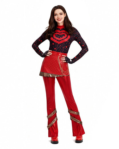 Fingerless gloves included with the costume set