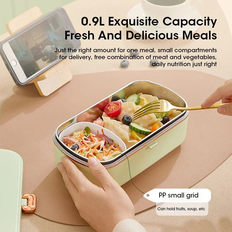 Portable electric lunch box with steaming function