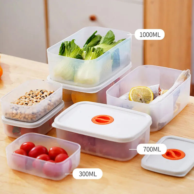 Bento food storage containers with airtight freshness timer lids