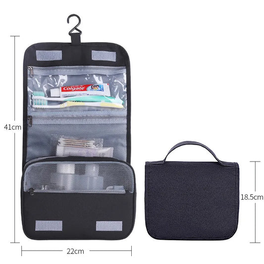 Six-piece waterproof packing cube set with breathable mesh panels