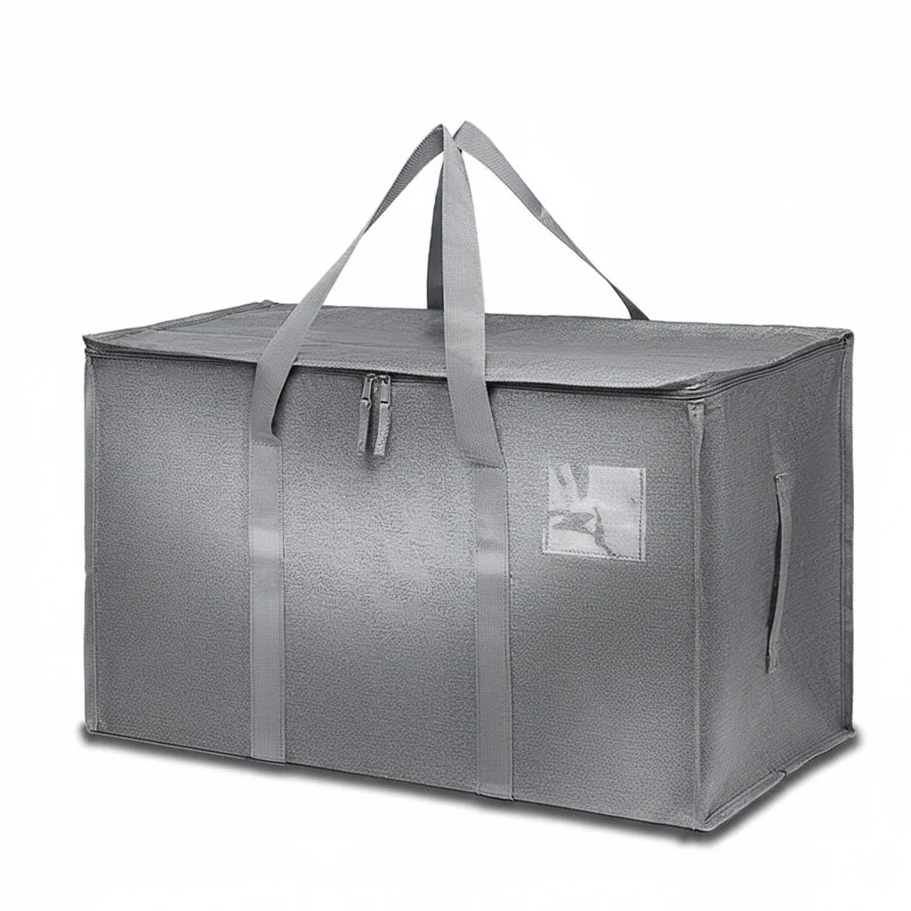 Storage Bags Heavy Duty Moving Tote Waterproof Zipper Organizer