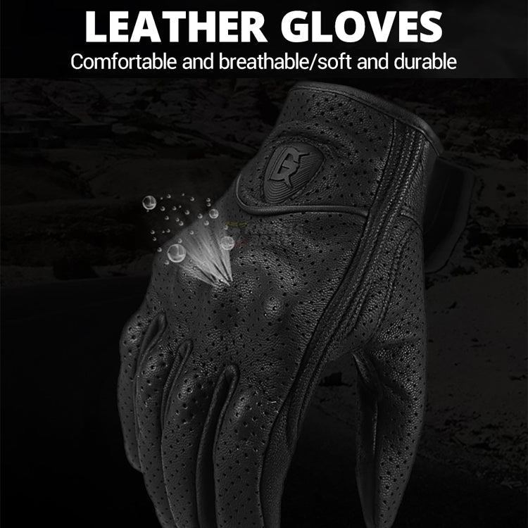 Touch screen fingertip detail on the leather gloves