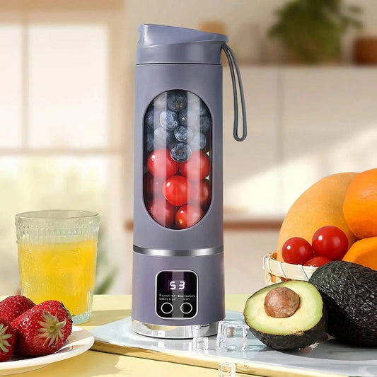 Portable blender with digital control panel and USB-C charging