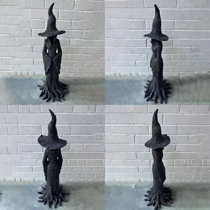 Decorative resin witch statue
