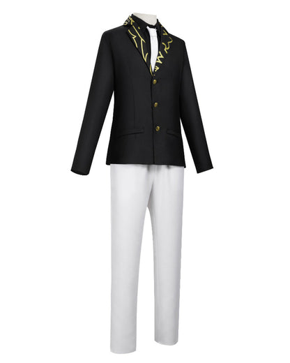 White hat with black band from the suit costume