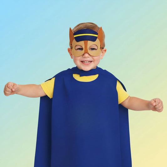 Kids cape and mask costume set for Halloween dress-up