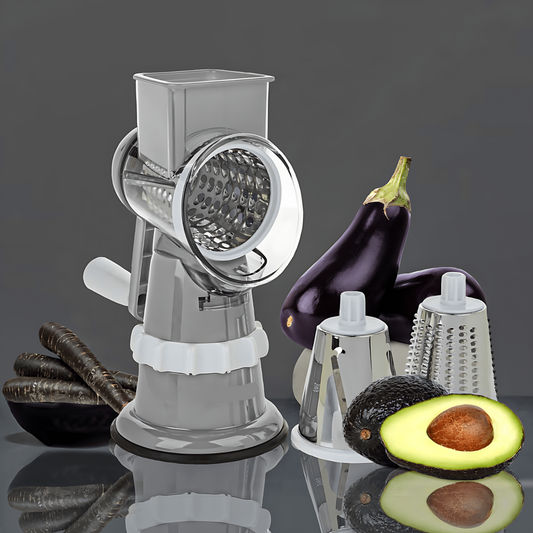 Multifunctional vegetable slicer with safety hand guard