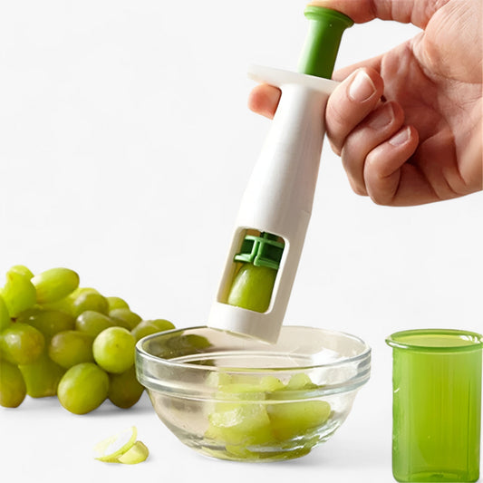 Tomato and grape slicer with stainless steel blade