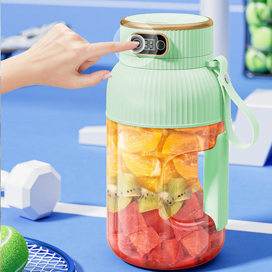 Portable multifunction blender with digital display and handle